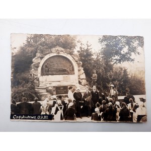 Pocztówka - Częstochowa - przy Grobie Jezusa [1924]
