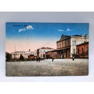 Pocztówka - Dworzec Wilno [ 1918] feldpost