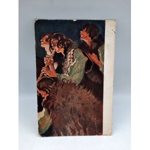 Pocztówka - Adoracya Pasterzy [ 1923]