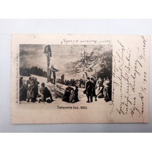 Pocztówka - Święcenie kos 1863 [Lwów]