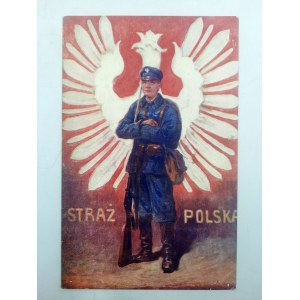 Pocztówka - Straż Polski - Legiony