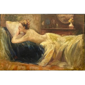 T.Lucier, Portret leżącej kobiety