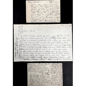 Feliks Nowowiejski(1877-1946)- list i 2 karty pocztowe