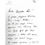 Bronisław Poźniak- 4 listy do Marii Paruszewskiej