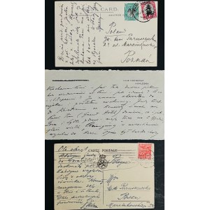 Ignacy Friedman - list i 2 karty pocztowe