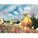 Wojciech Weiss(1875-1950), Harvest in the Subcarpathian region