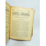 Gazeta Lekarska pismo tygodniowe Jahr XXXV, 1900 Serya II. Band XX , Nummern 1-52 gebunden 1392 Seiten mit Holzschnitten 28