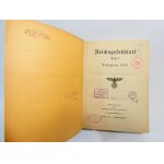 Reichsgesetzblatt 1941 Teil I Dziennik Urzędowy III Rzeszy Reichs gesetzblatt