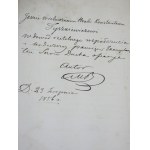 Borch Michal Dreams of the Spirit 1836 author's autograph dedication to Count TYSZKIEWICZ a Konstanty