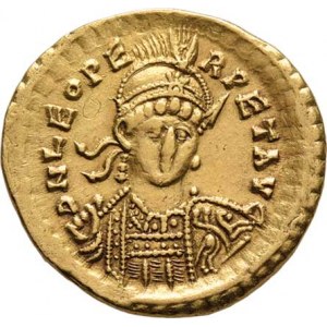 Řím, Leo I., 457 - 474, Solidus, Rv:VICTORIA.AVGGG., Victoria s křížem,