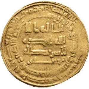 Arabský chalífát, Al Mutamid, 870 - 892, Dínár, AH.257 = 870, mincovna Misr (Egypt), podobný