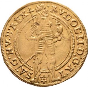 Rudolf II., 1576 - 1612, Dukát 1583, Praha-Ercker, J.64a-1, MKČ.294, 3.466g,