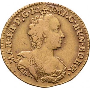 Marie Terezie, 1740 - 1780, Sovráno 1756, Antverpy, N.155, KM.17, 5.459g,