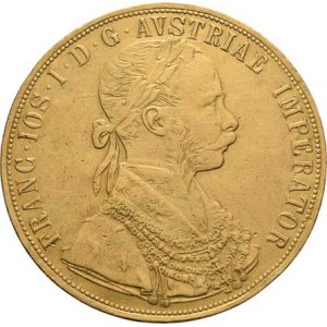 František Josef I., 1848 - 1916, 4 Dukát 1903 (pouze 73.000 ks), 13.436g, dr.hr.,