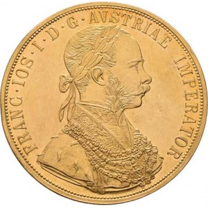 František Josef I., 1848 - 1916, 4 Dukát 1908 (pouze 80.000 ks), 13.948g, nep.hr.,