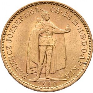 František Josef I., 1848 - 1916, 20 Koruna 1900 KB, 6.768g, dr.hr., nep.rysky, pěkná