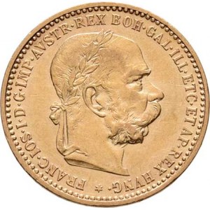 František Josef I., 1848 - 1916, 10 Koruna 1897, 3.359g, nep.hr., nep.rysky, pěkná