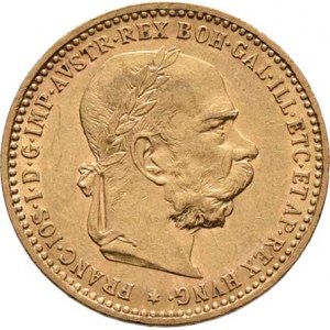František Josef I., 1848 - 1916, 10 Koruna 1905, 3.373g, nep.hr., nep.rysky, pěkná