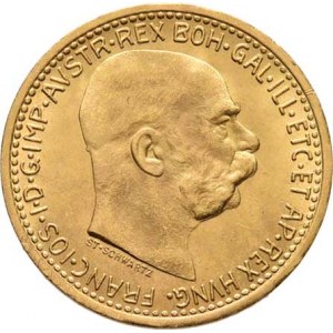 František Josef I., 1848 - 1916, 10 Koruna 1912 - novoražba, 3.385g