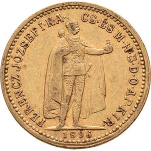 František Josef I., 1848 - 1916, 10 Koruna 1896 KB (pouze 32.000 ks), 3.369g,