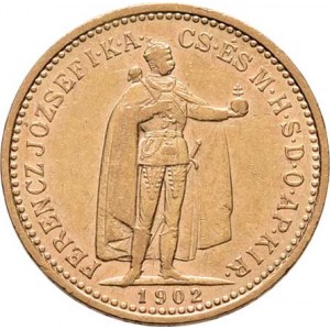 František Josef I., 1848 - 1916, 10 Koruna 1902 KB, 3.373g, nep.hr., nep.rysky, pěkná