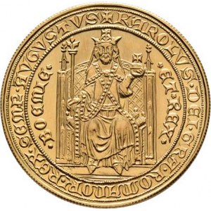Československo, období 1960 - 1990, 2 Dukát 1978 - Karel IV. (pouze 4898 ks), 6.976g,