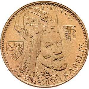 Československo, období 1960 - 1990, Dukát 1980 - Karel IV. (pouze 1808 ks), 3.490g