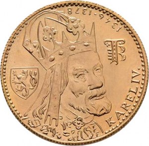 Československo, období 1960 - 1990, Dukát 1982 - Karel IV. (pouze 2382 ks), 3.487g