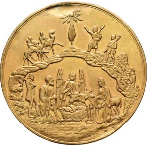 Rusko, Srbsko nebo Bulharsko, Čtyřdukátová církevní medaile b.l. - narození Krista,
