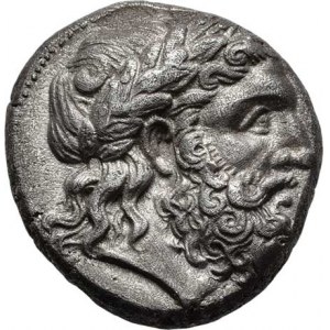 Makedonie, Filip II., 359 - 336 př.Kr., AR Tetradrachma, zn.H, minc. Pella, hlava zprava