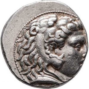 Makedonie, Alexandr III., 336 - 323 př.Kr., AR Tetradrachma, nepřidělené značky, hlava Herakla