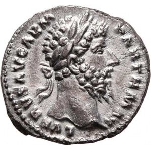 Lucius Verus, 161 - 169, AR Denár, Rv:TR.P.VII.IMP.IIII.COS.III., Victoria