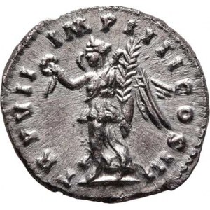 Lucius Verus, 161 - 169, AR Denár, Rv:TR.P.VII.IMP.IIII.COS.III., Victoria