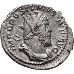 Postumus, 259 - 268, AE Antoninianus, Rv:LAETITIA.AVG., galéra zleva,