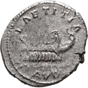 Postumus, 259 - 268, AE Antoninianus, Rv:LAETITIA.AVG., galéra zleva,
