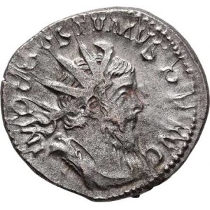Postumus, 259 - 268, AR Antoninianus, Rv:P.M.TR.P.COS.II.P.P., stojící