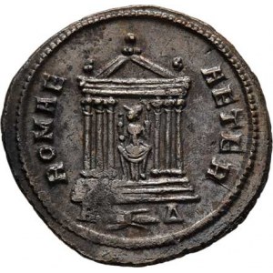 Probus, 276 - 282, AE Antoninianus, Rv:ROMAE.AETER., Roma v chrámu,