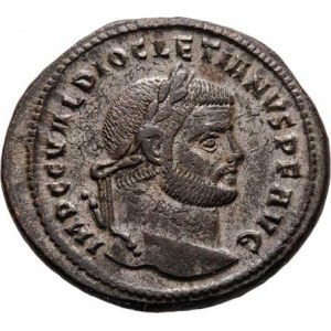 Diocletianus, 284 - 305, AE Follis, Rv:GENIO.POPVLI.ROMANI., RIC.6.17a,