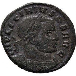 Licinius I., 308 - 324, AE Follis, Rv:SPQR.OPTIMO.PRINCIPI., RIC.6.349c,
