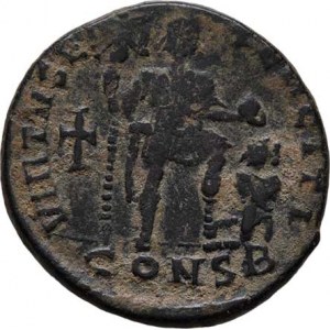 Theodosius I., 379 - 395, AE2, Rv:VIRTVS.EXERCITI., S.4084, RIC.8.83b -