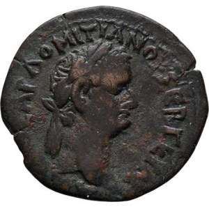 Domitianus, Egypt, Alexandria, AE Diobol (25mm), Rv: sedící orel, opis, rok 9 opisem