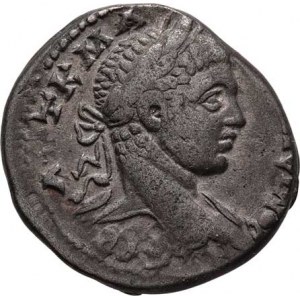 Elagabalus, Syrie, Antiochia ad Orontem, Bil.tetradrachma, Rv: sedící orel s hlavou doleva,