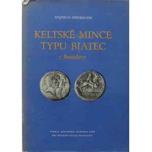 Knihy :, Ondrouch V. : Keltské mince typu Biatec z Bratislavy,