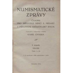 Numismatické časopisy a sborníky :, Numismatické zprávy - kompletní - včetně přílohy