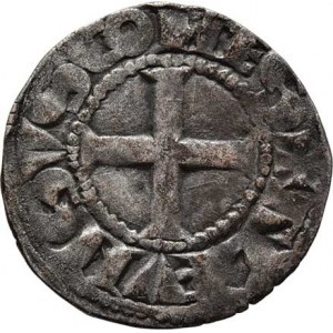 Francie - Poitou, Alfons, 1241 - 1271, Denár (Denier Tournois), jako PdA.2586 (tab.50/3),