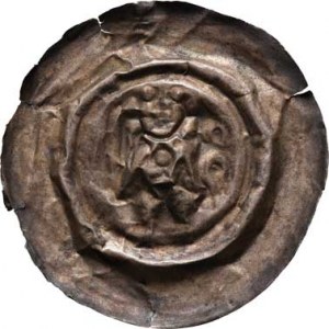 Václav I., králem v Čechách 1230 - 1253, Velký brakteát, F.XXIII/2 (2034), Cach považuje tuto