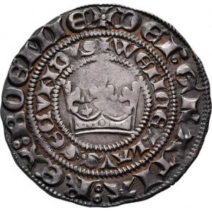Václav II., 1283 - 1305, Pražský groš, Sm.2, Ch.5, rubní značka Ně.2, 3.765g,