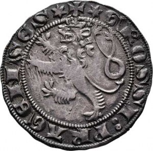 Václav II., 1283 - 1305, Pražský groš, Sm.2, Ch.5, rubní značka Ně.2, 3.765g,
