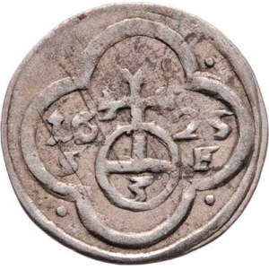 Ferdinand II., 1619 - 1637 (Mince dobrého zrna), Grešle 1625 SF, Opolí-Frenzel, MKČ.1114, podobná j