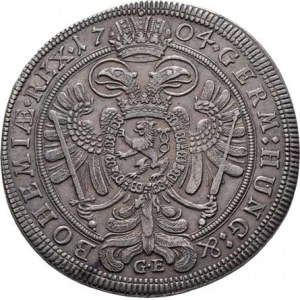 Leopold I., 1657 - 1705, Tolar 1704 GE, Praha-Egerer, Nech.129, MKČ.1395,